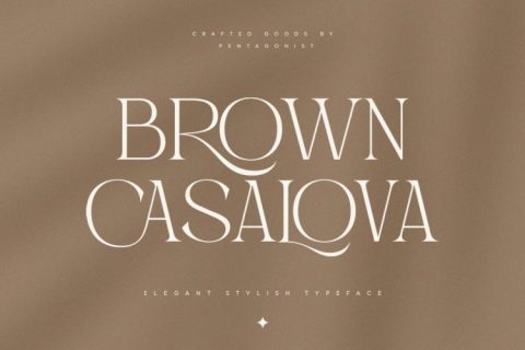 Brown Casalova | Stylish Typeface
