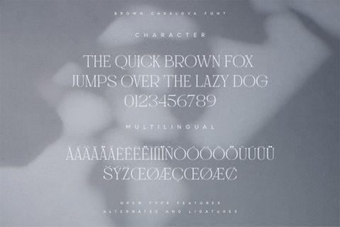 Brown Casalova | Stylish Typeface