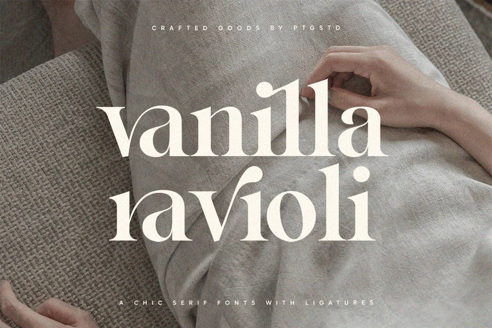 Vanilla Ravioli | Chic Ligature Serif Font