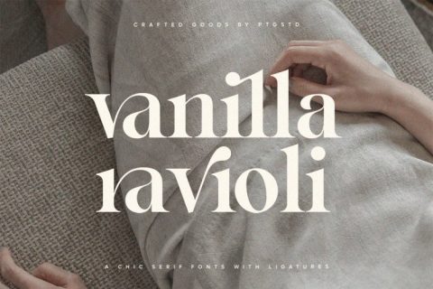 Vanilla Ravioli | Chic Ligature Serif Font