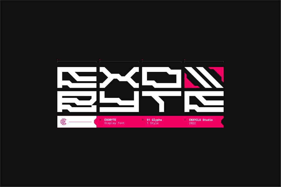 EXOBYTE - Futuristic Font