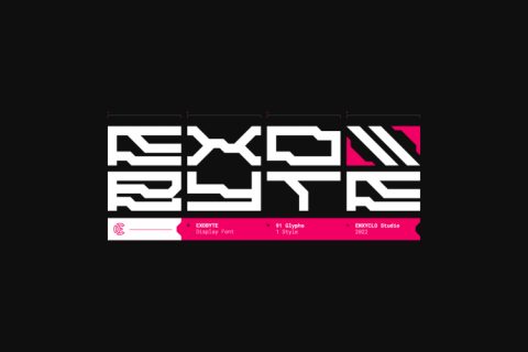EXOBYTE - Futuristic Font