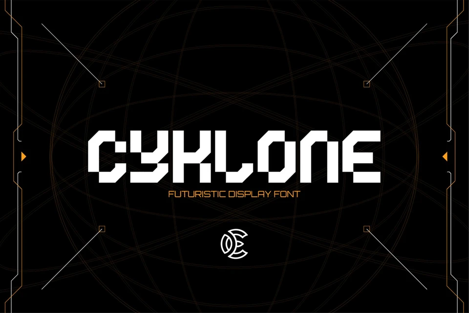 CYKLONE - Futuristic Display Font