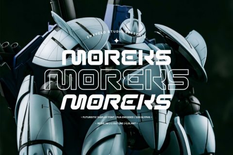 MOREKS - Futuristic Display Font