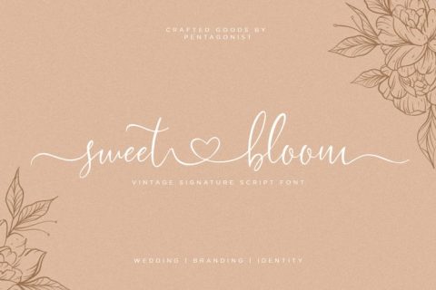 Sweet Bloom | Lovely Script