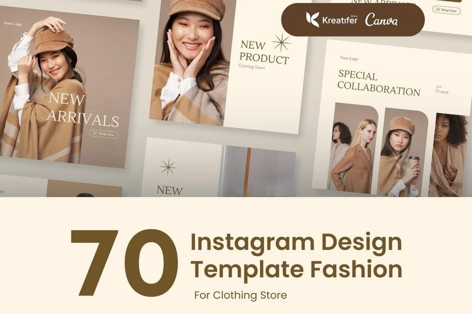 Instagram Design Template Fashion For Clothing Store | Canva Template