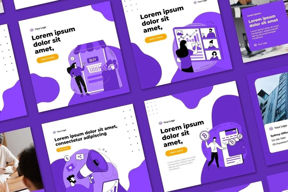 Instagram Design Template Business For Small Company/Business | Canva Template
