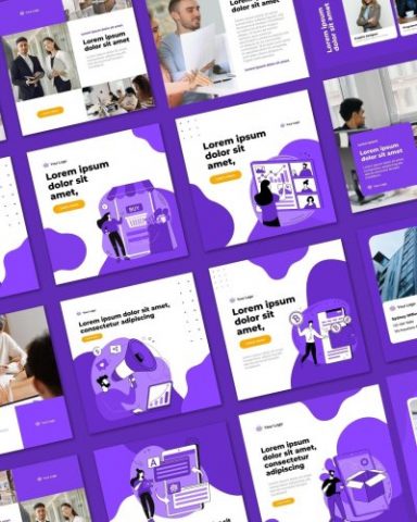 Instagram Design Template Business For Small Company/Business | Canva Template