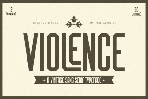 Violence | Retro Sans