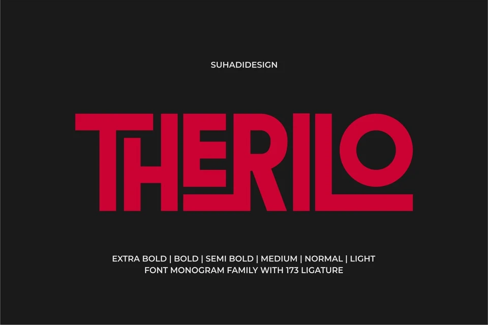Therilo - Sans Serif Monogram Font