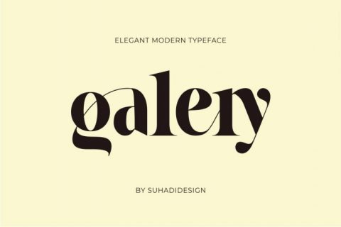 Galery - Elegant Modern Ligature Typeface
