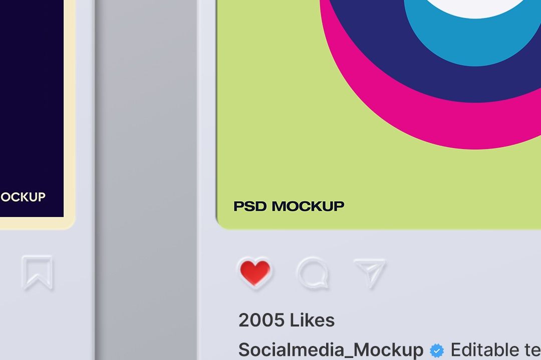 Instagram Post Mockup Set - Social Media (15 Objects)