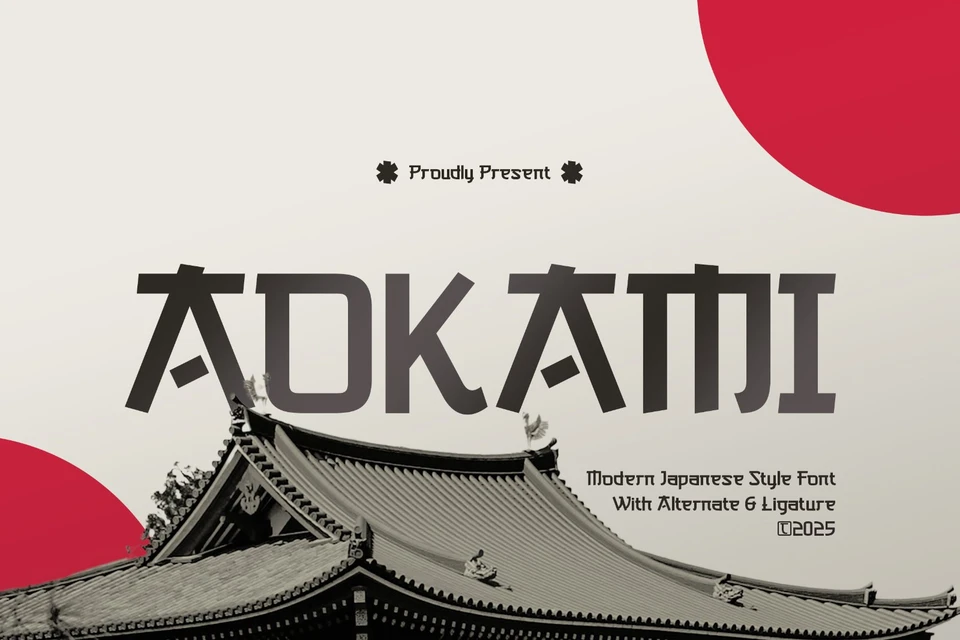 Aokami - Japanese Display Font