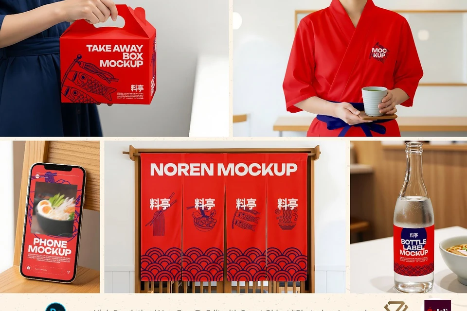 Premium Japan Resto Mockup