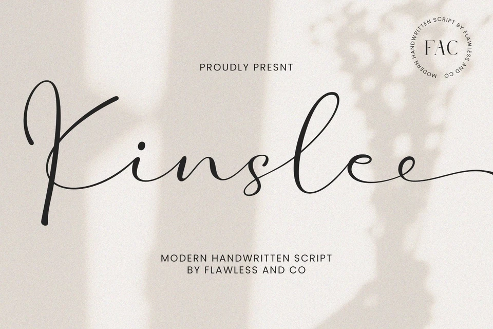 Kinslee - Elegant Handwritten Script Font