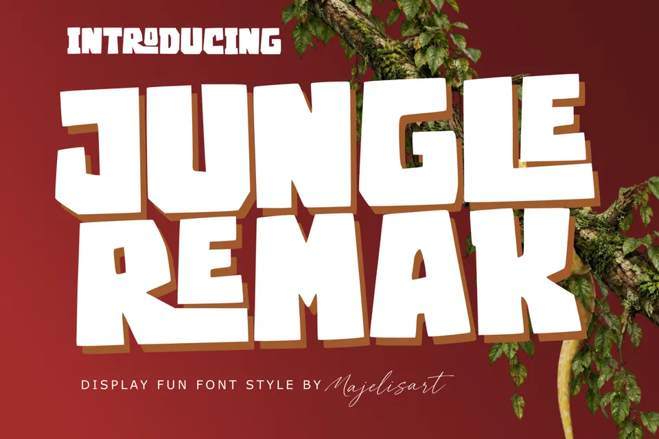 Jungle Remak - Display font