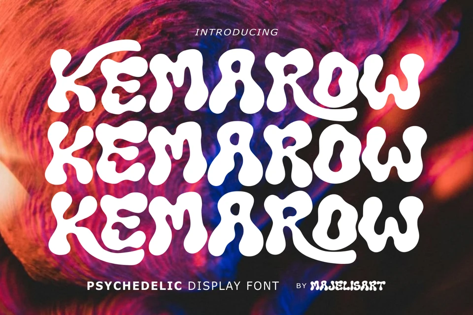 Kemarow - Psychedelic font