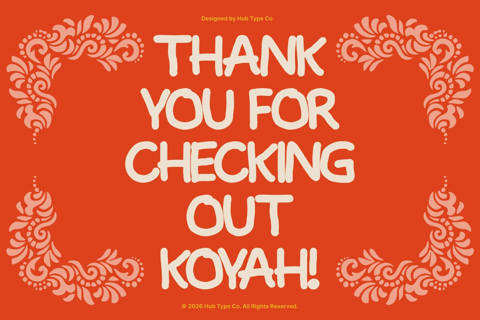 Koyah — Bold & Hand-Crafted Display Typeface — image 10