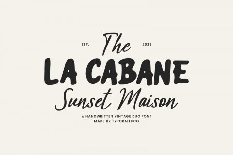 The La Cabane Vintage Duo Font