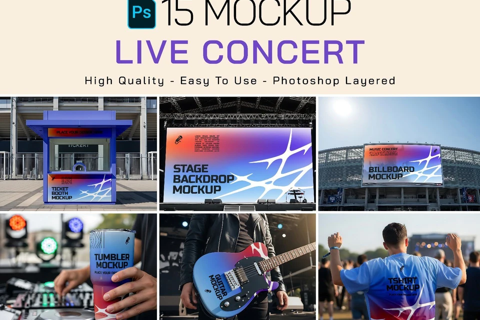Premium Branding Event Live Concert Mockup