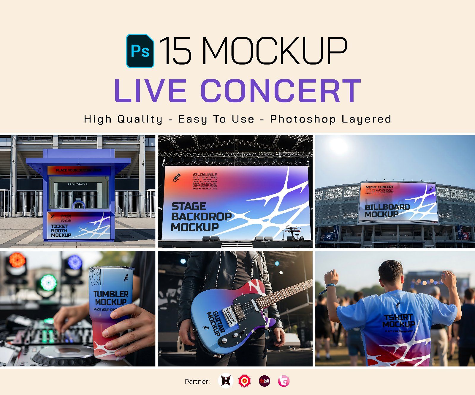 Premium Branding Event Live Concert Mockup