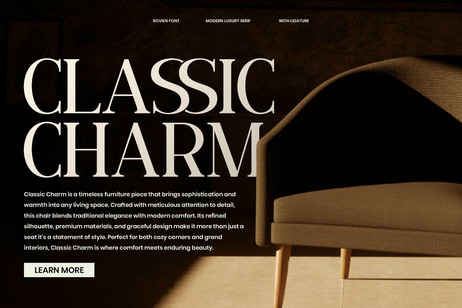 Rovien - Luxury Serif Font — image 2