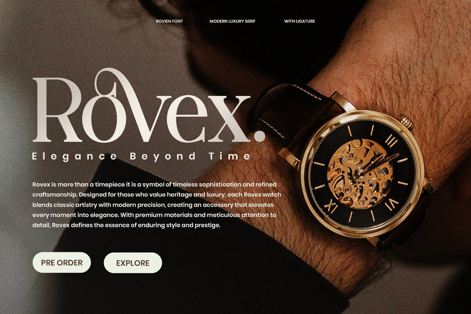 Rovien - Luxury Serif Font — image 3