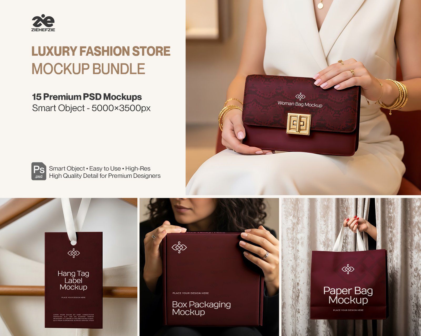 Premium Luxury Fashion Mockup Bundle - Elevate Your Brand Instantly!