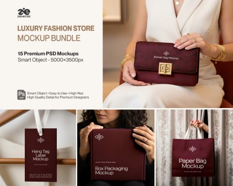 Premium Luxury Fashion Mockup Bundle - Elevate Your Brand Instantly!