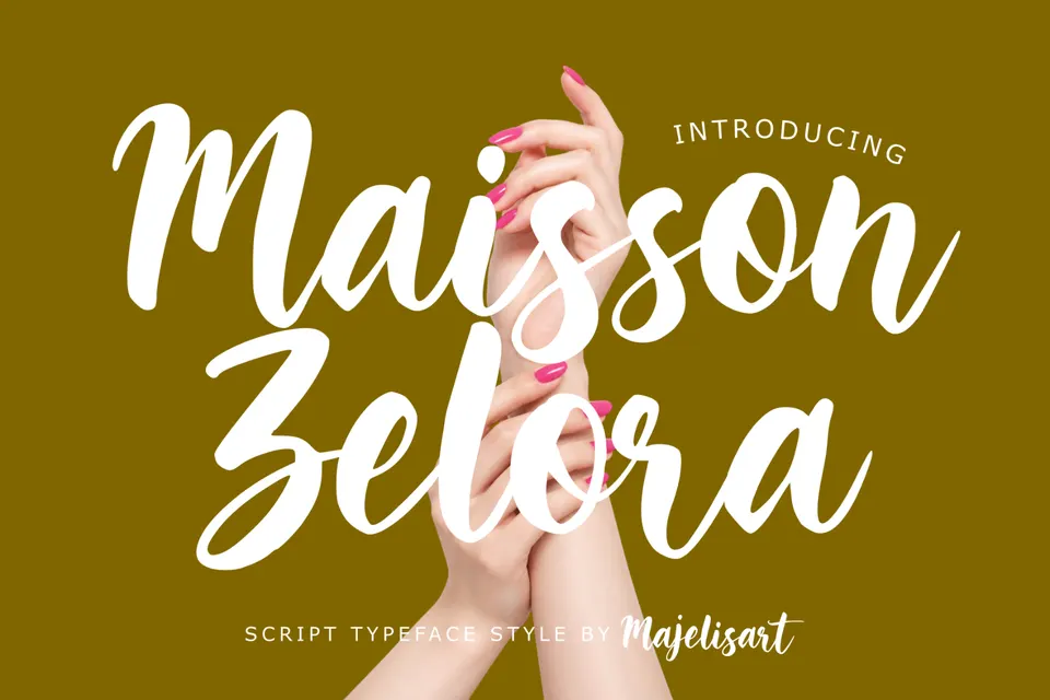 Maisson Zelora - Script font