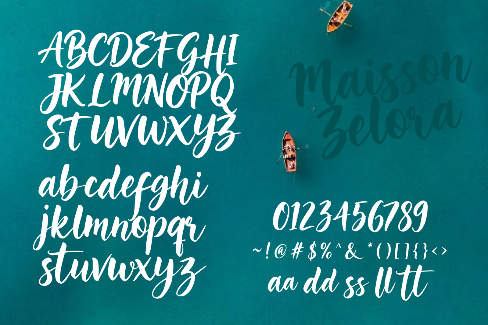 Maisson Zelora - Script font — image 6