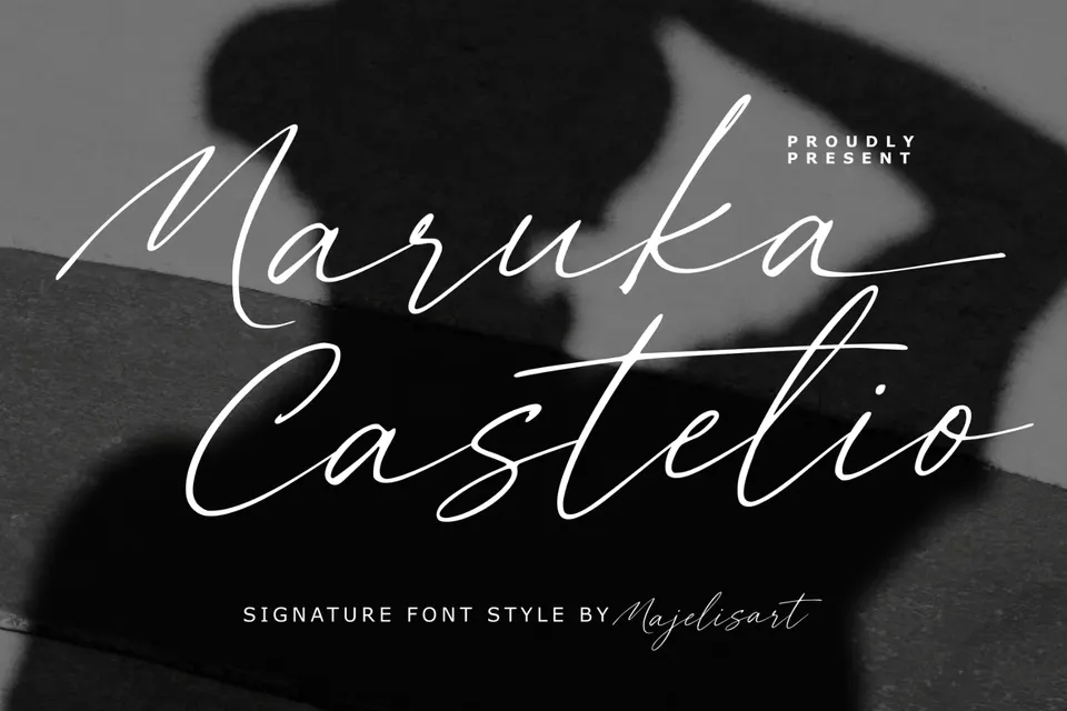 Maruka Castelio - Signature font