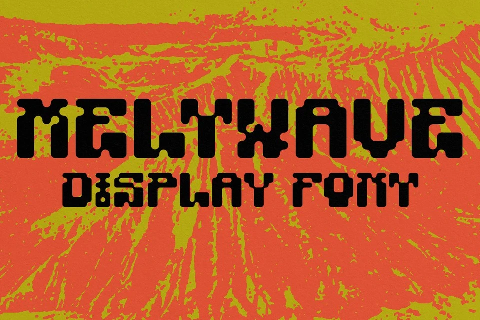 MELTWAVE Display Font