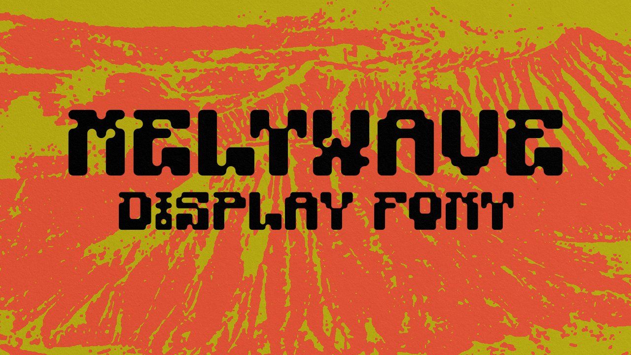 MELTWAVE Display Font — image 1