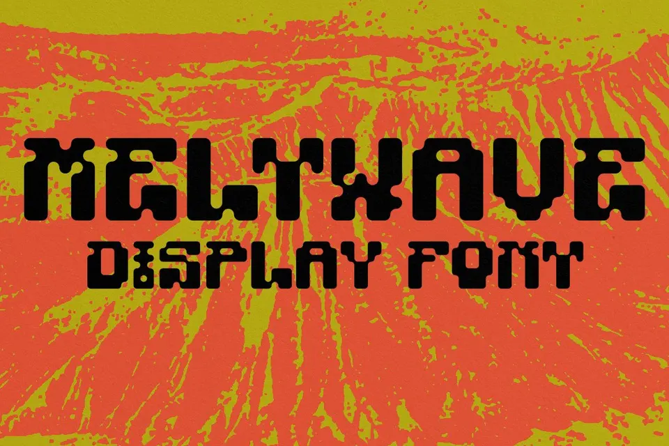 MELTWAVE Display Font
