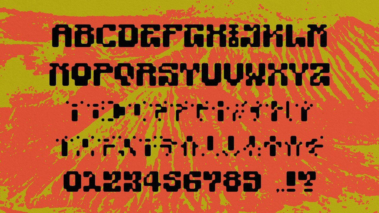 MELTWAVE Display Font — image 2