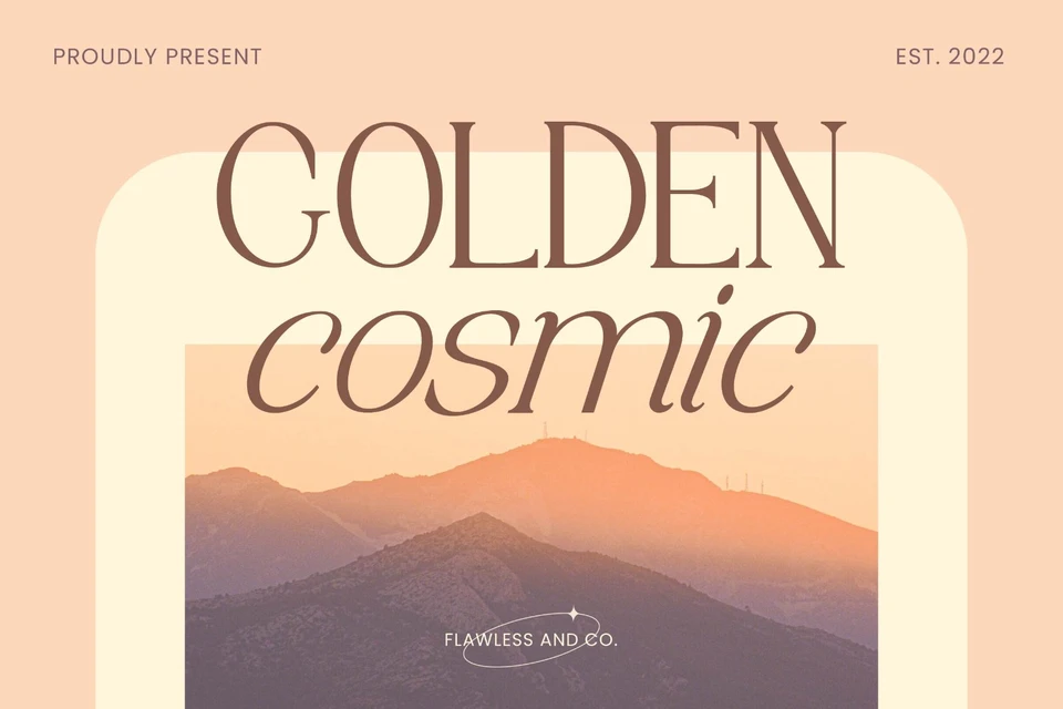 Golden Cosmic - Elegant Serif Font