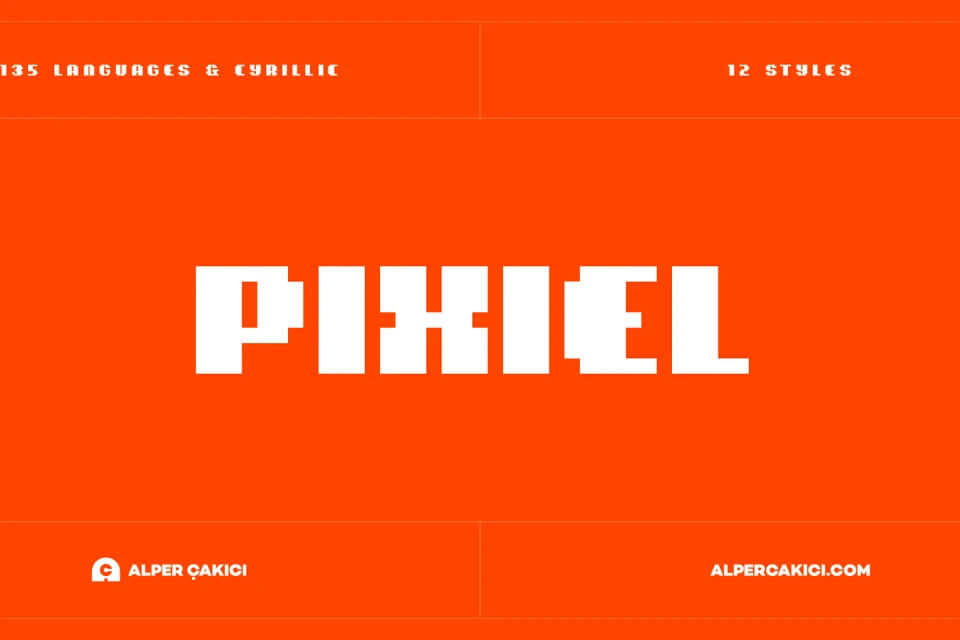 Pixiel - Modern Pixel Typeface