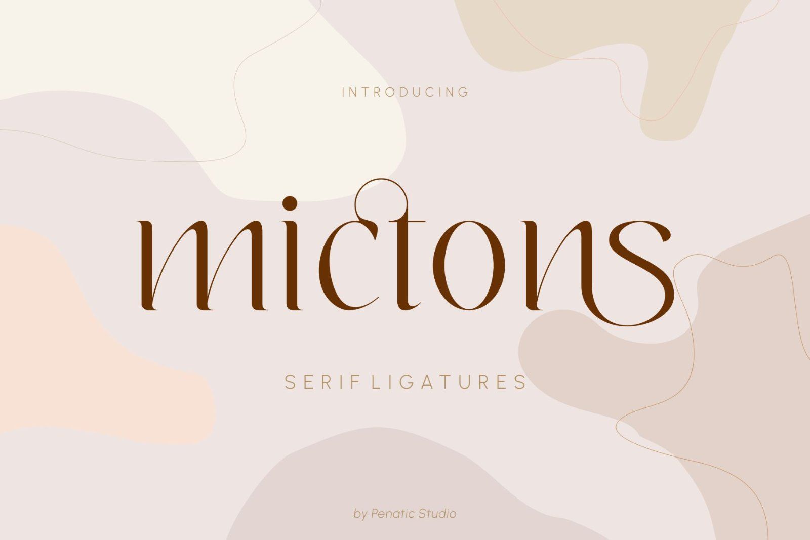 Mictons _ Clean, Smooth Typeface — image 1