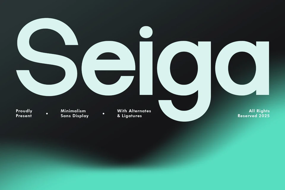 Seiga - Minimalist Sans Font