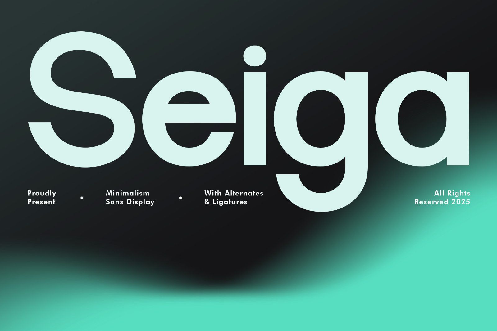 Seiga - Minimalist Sans Font — image 1
