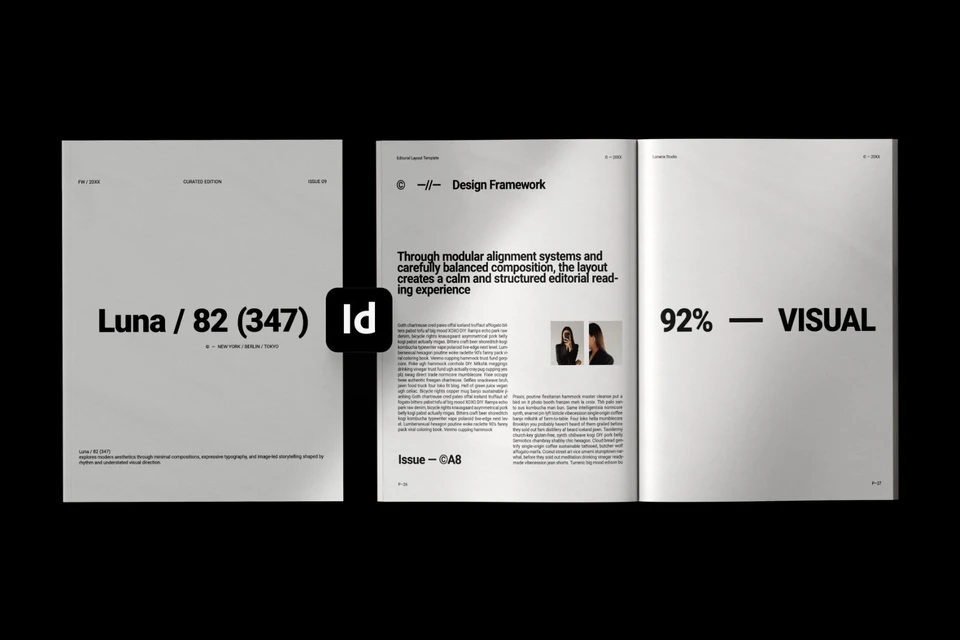 Minimal Editorial Layout Template