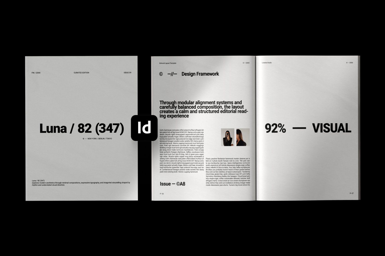 Minimal Editorial Layout Template