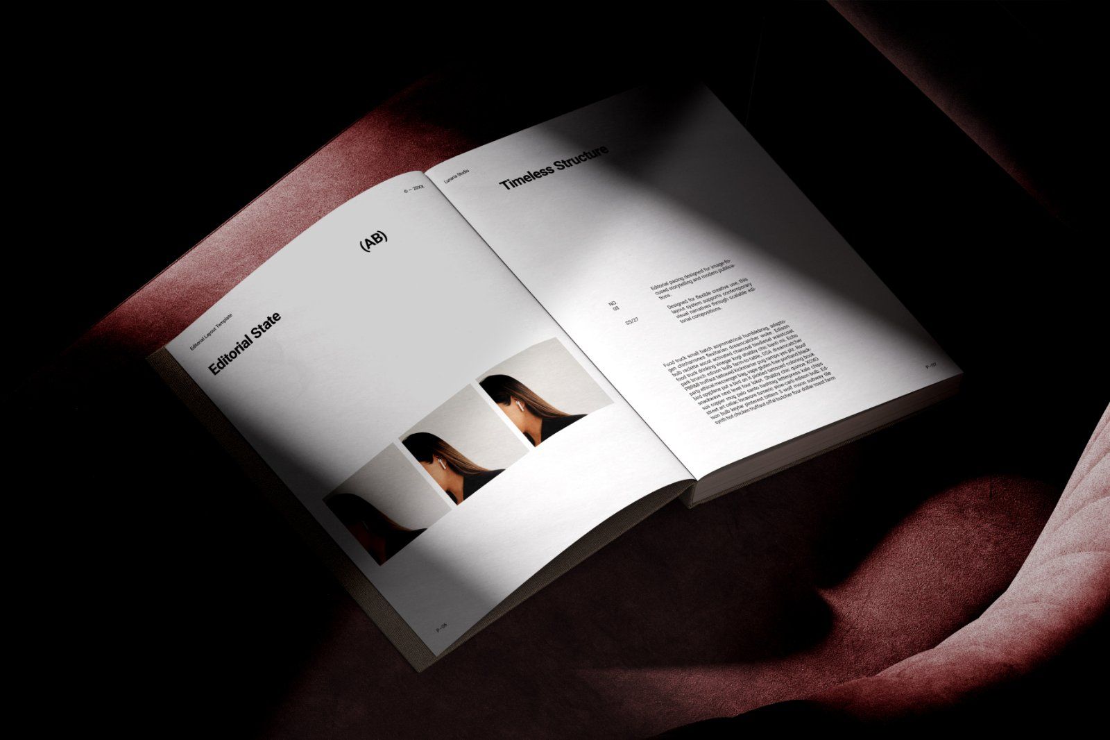 Minimal Editorial Layout Template