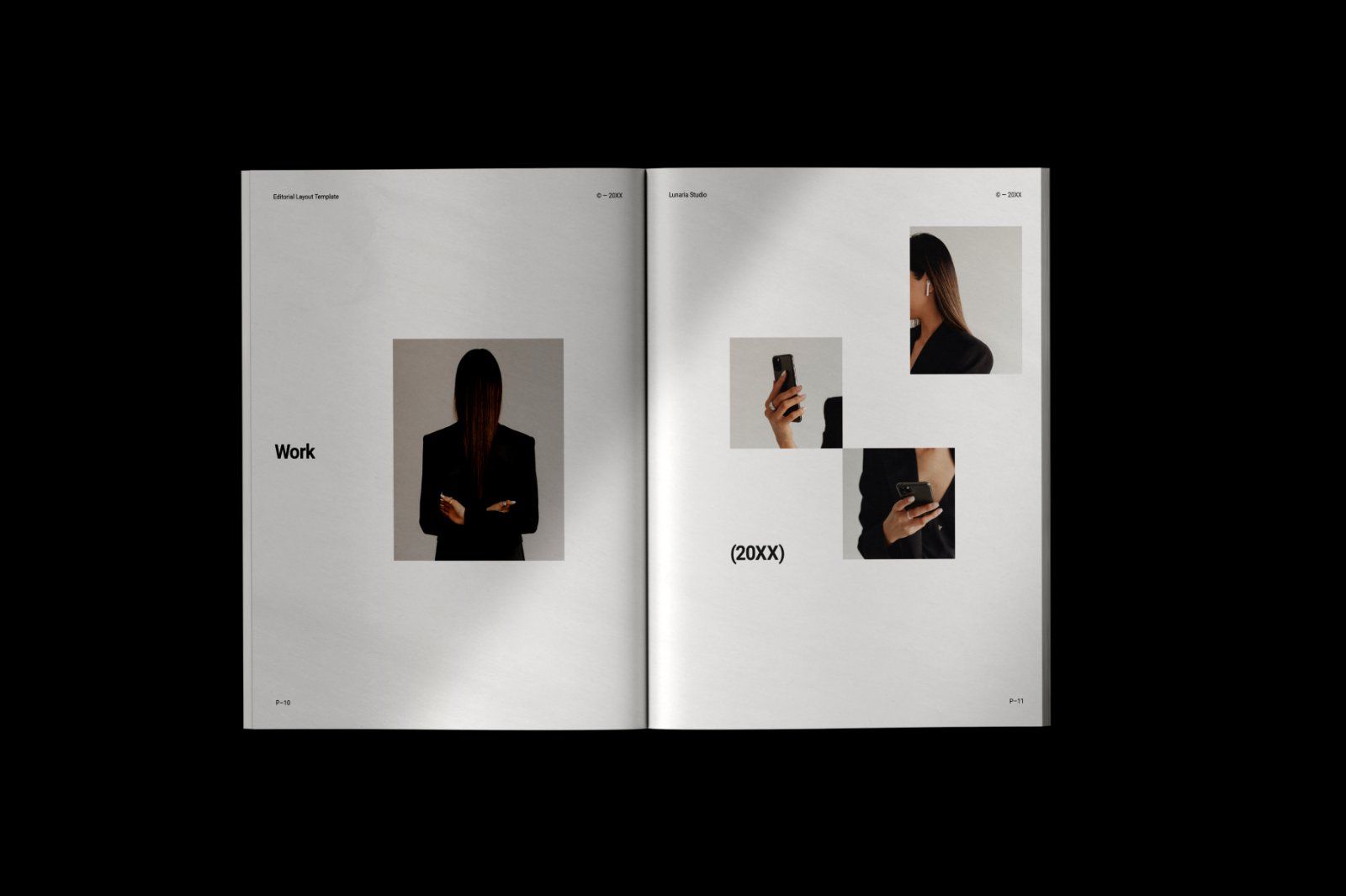 Minimal Editorial Layout Template