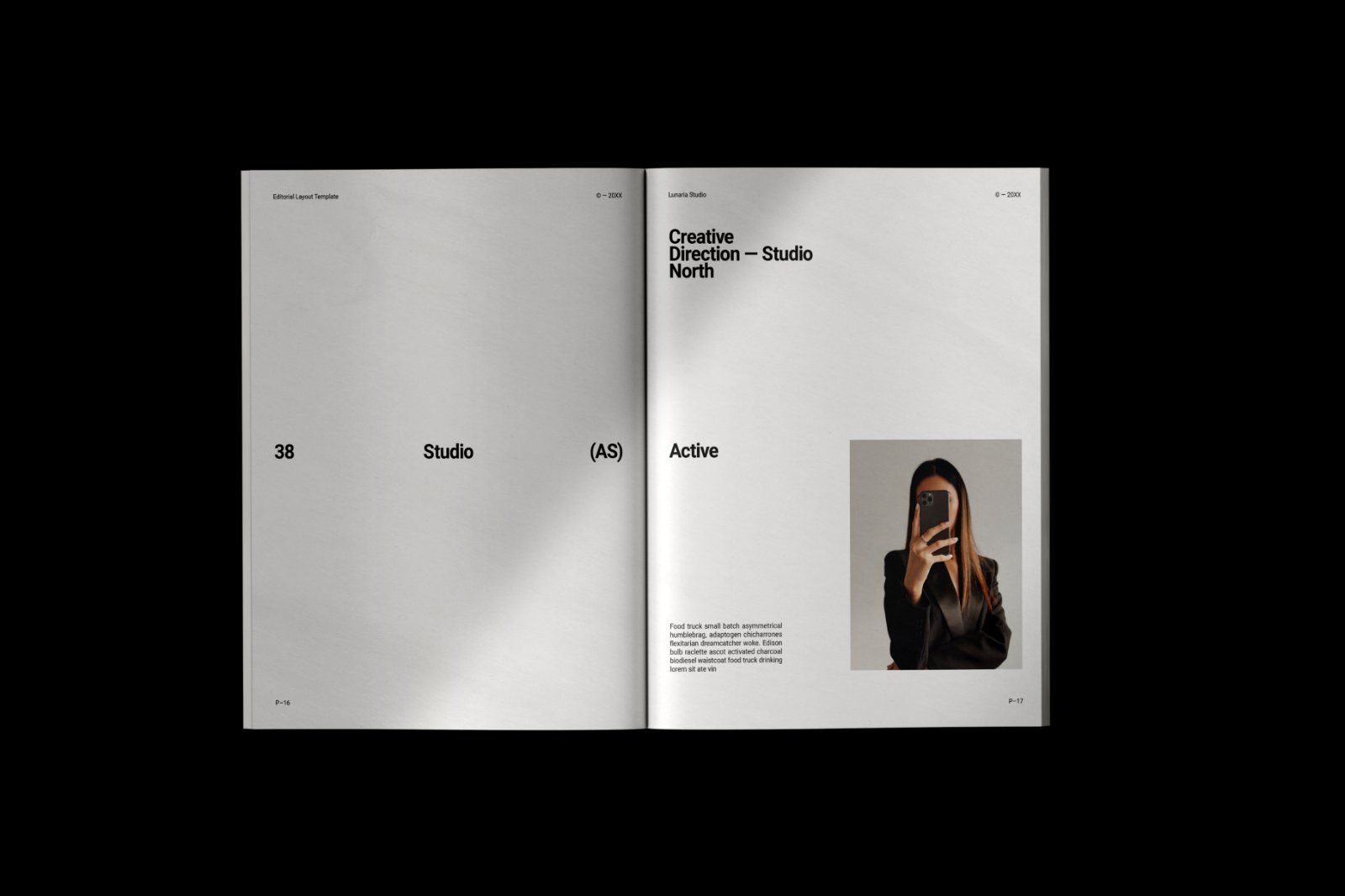 Minimal Editorial Layout Template