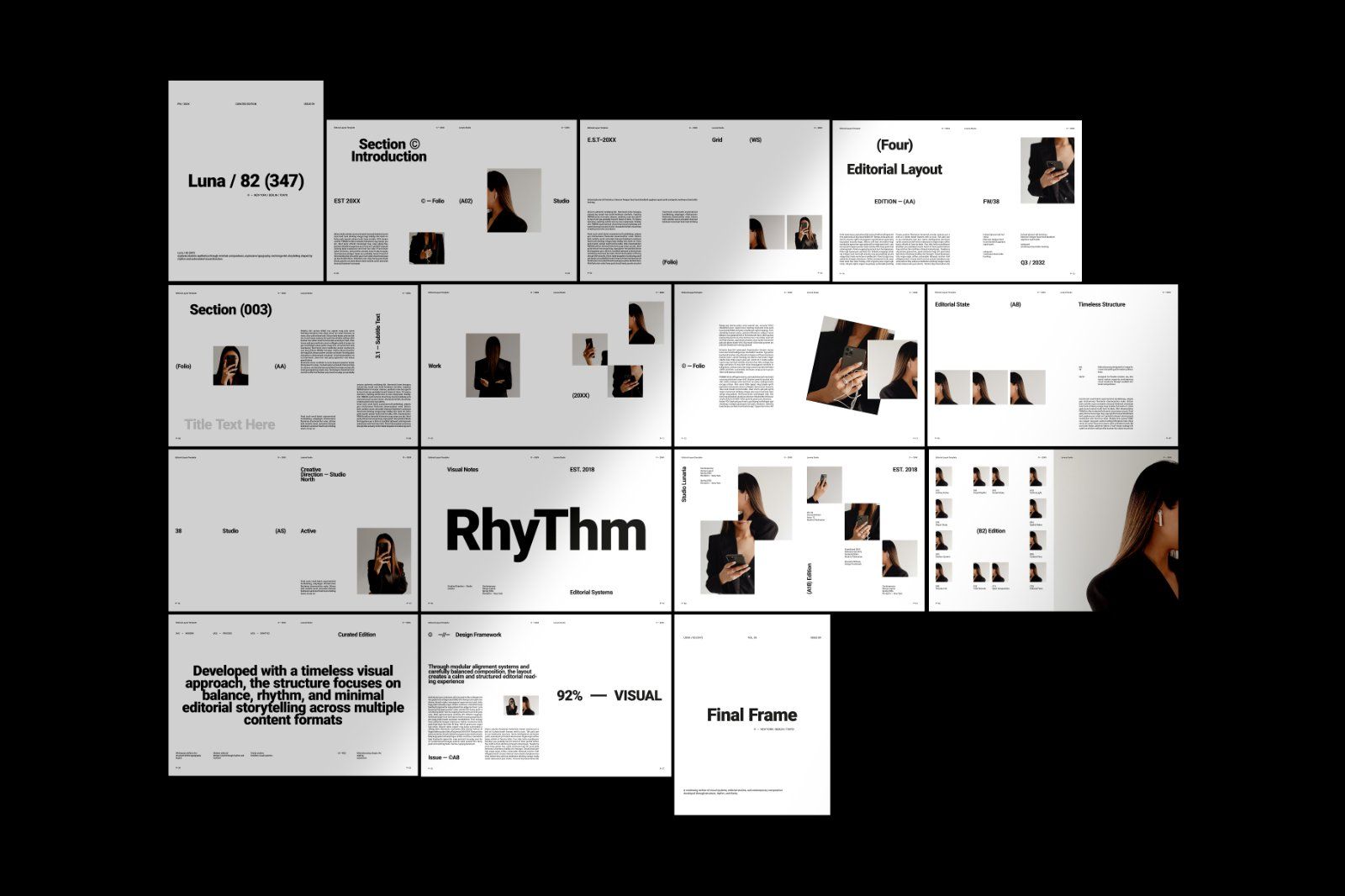 Minimal Editorial Layout Template