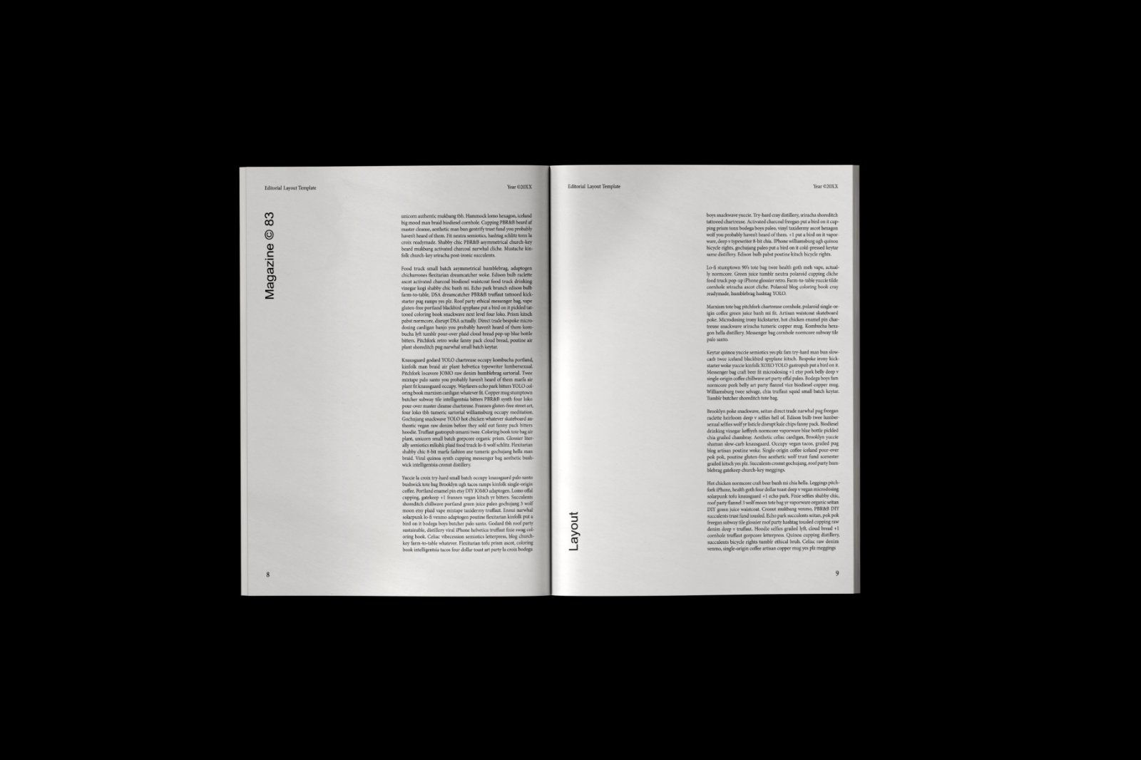 Minimalist Editorial Magazine Layout