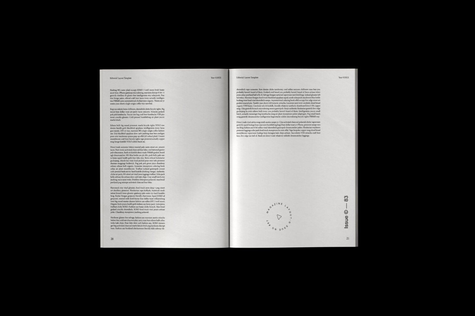 Minimalist Editorial Magazine Layout
