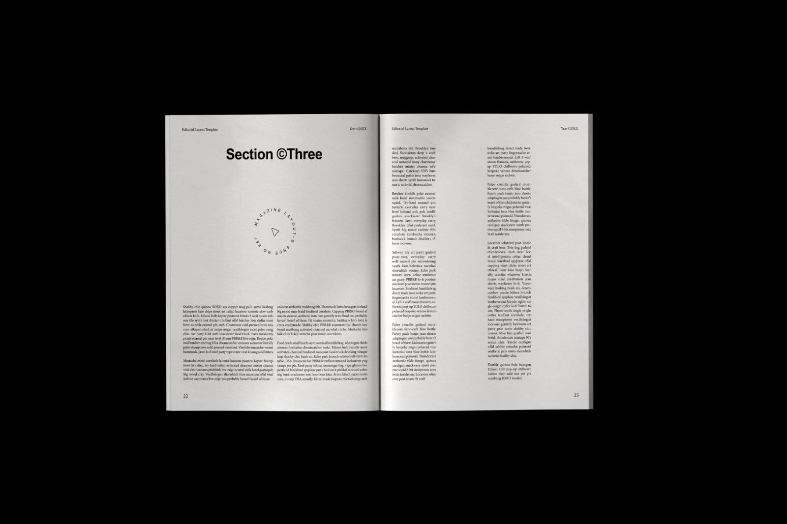 Minimalist Editorial Magazine Layout